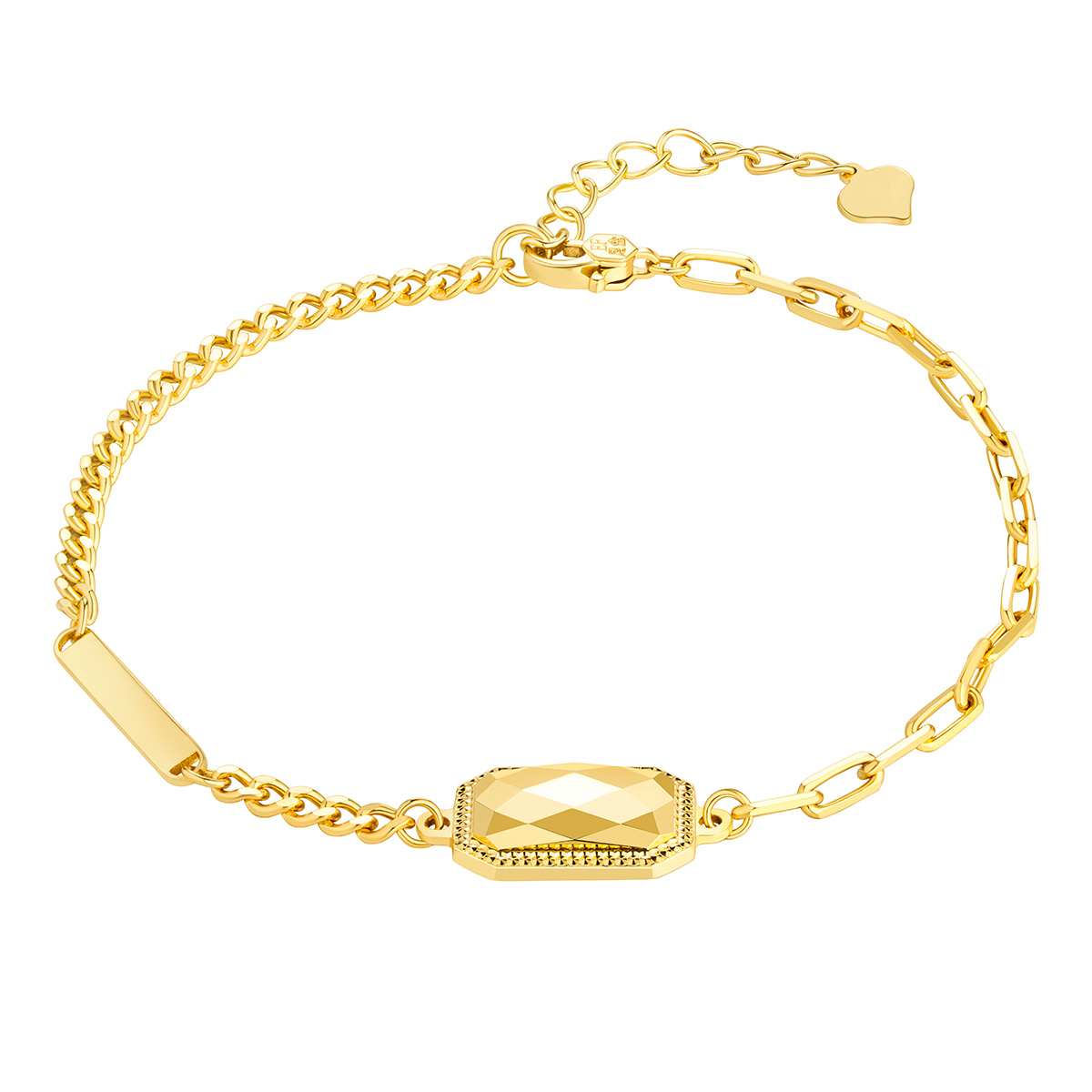 六福珠寶黃金手鏈 - "珠光寶氣"999足金手鏈