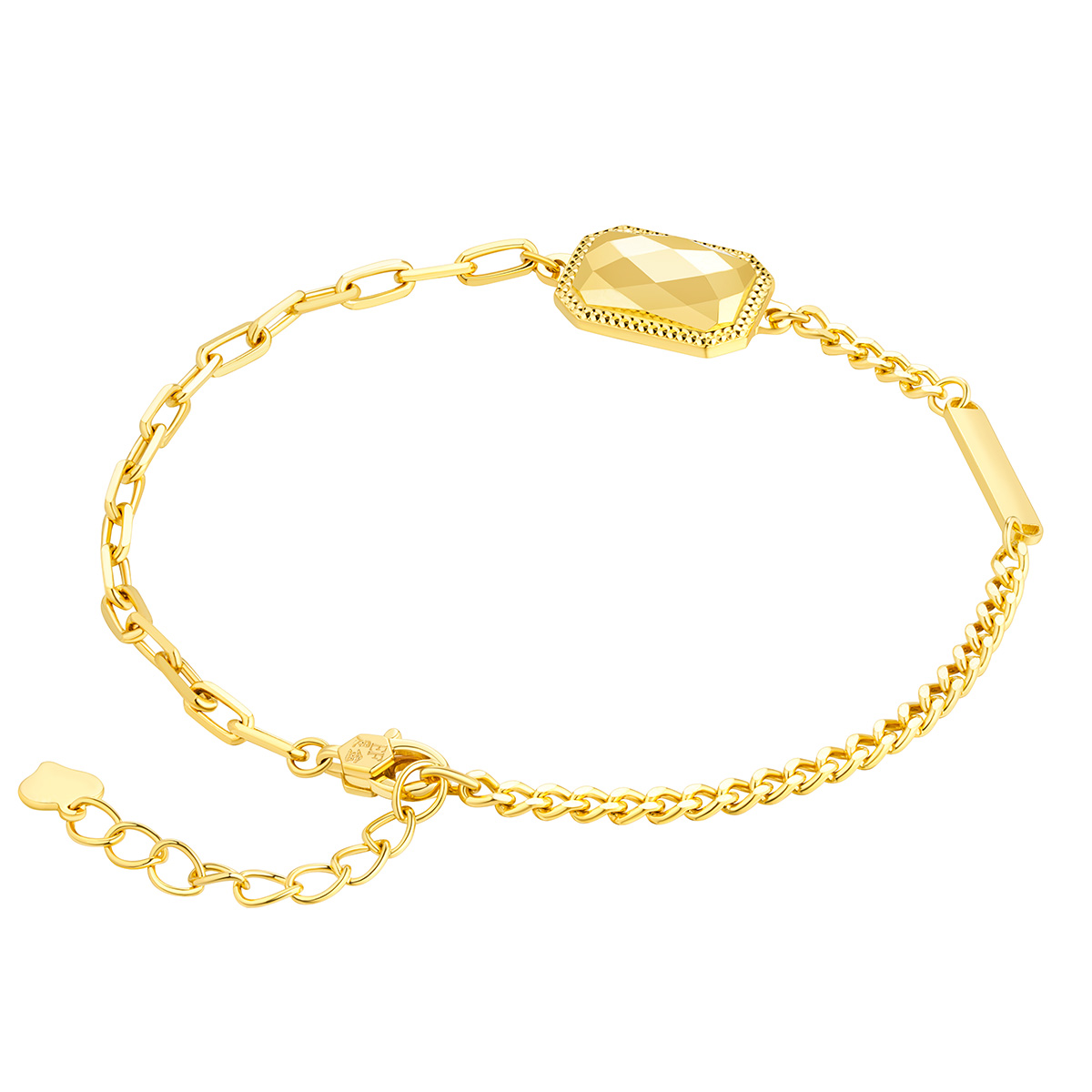 六福珠寶黃金手鏈 - "珠光寶氣"999足金手鏈