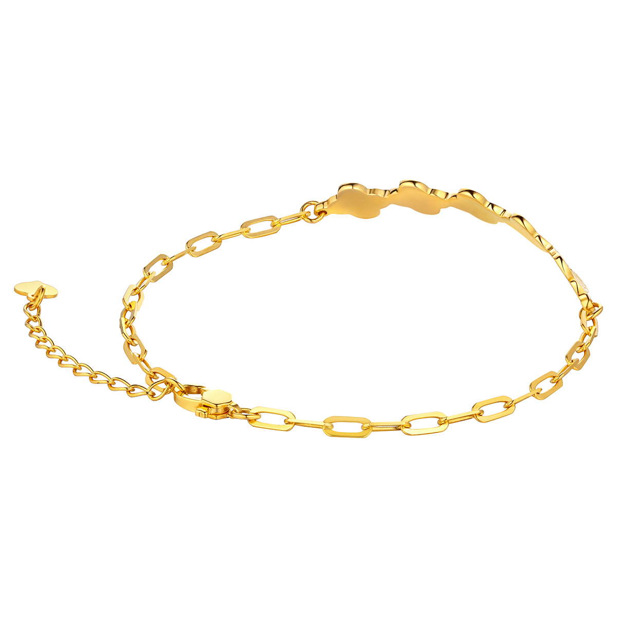 六福珠寶黃金手鏈 - "閃耀星河"990黃金手鏈