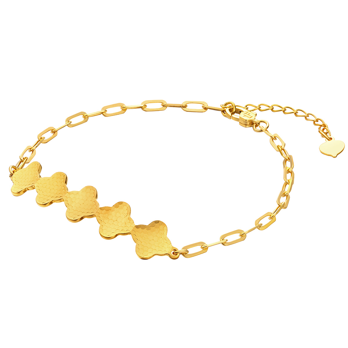 六福珠寶黃金手鏈 - "閃耀星河"990黃金手鏈