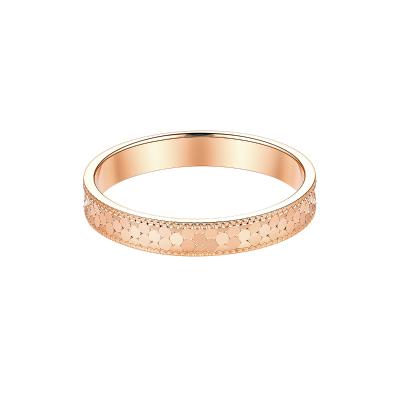 六福珠寶18K金戒指 - “閃光點”18K玫瑰金戒指