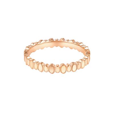 六福珠寶18K金戒指 - “光韻”18K玫瑰金戒指