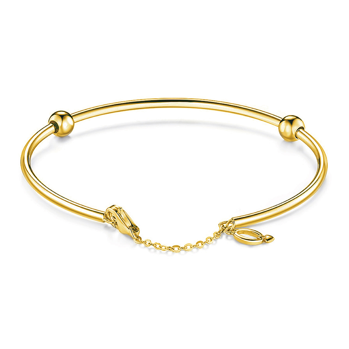 六福珠寶18K金手鐲 - "Dear Q"18K金(黃色)手鐲