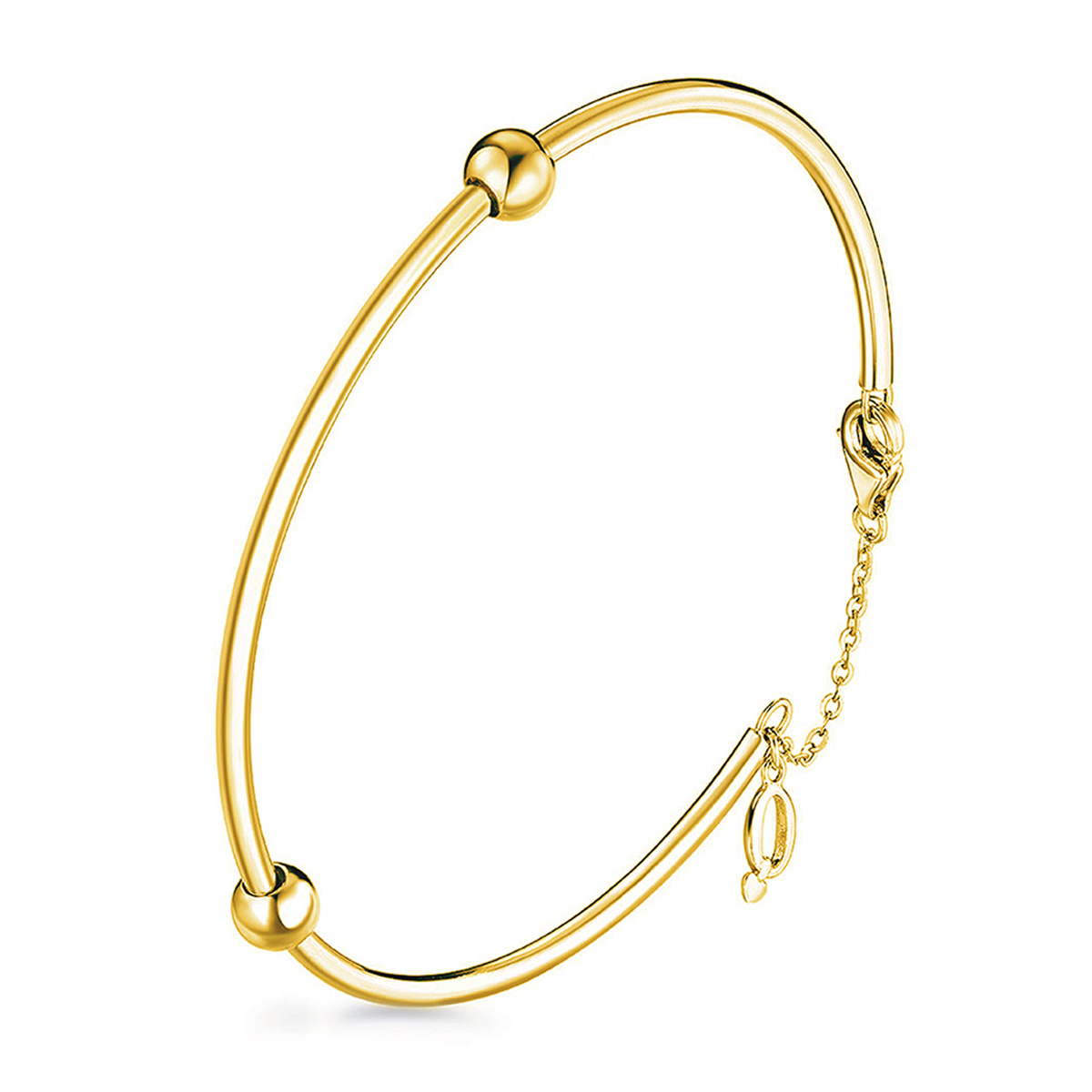 六福珠寶18K金手鐲 - "Dear Q"18K金(黃色)手鐲