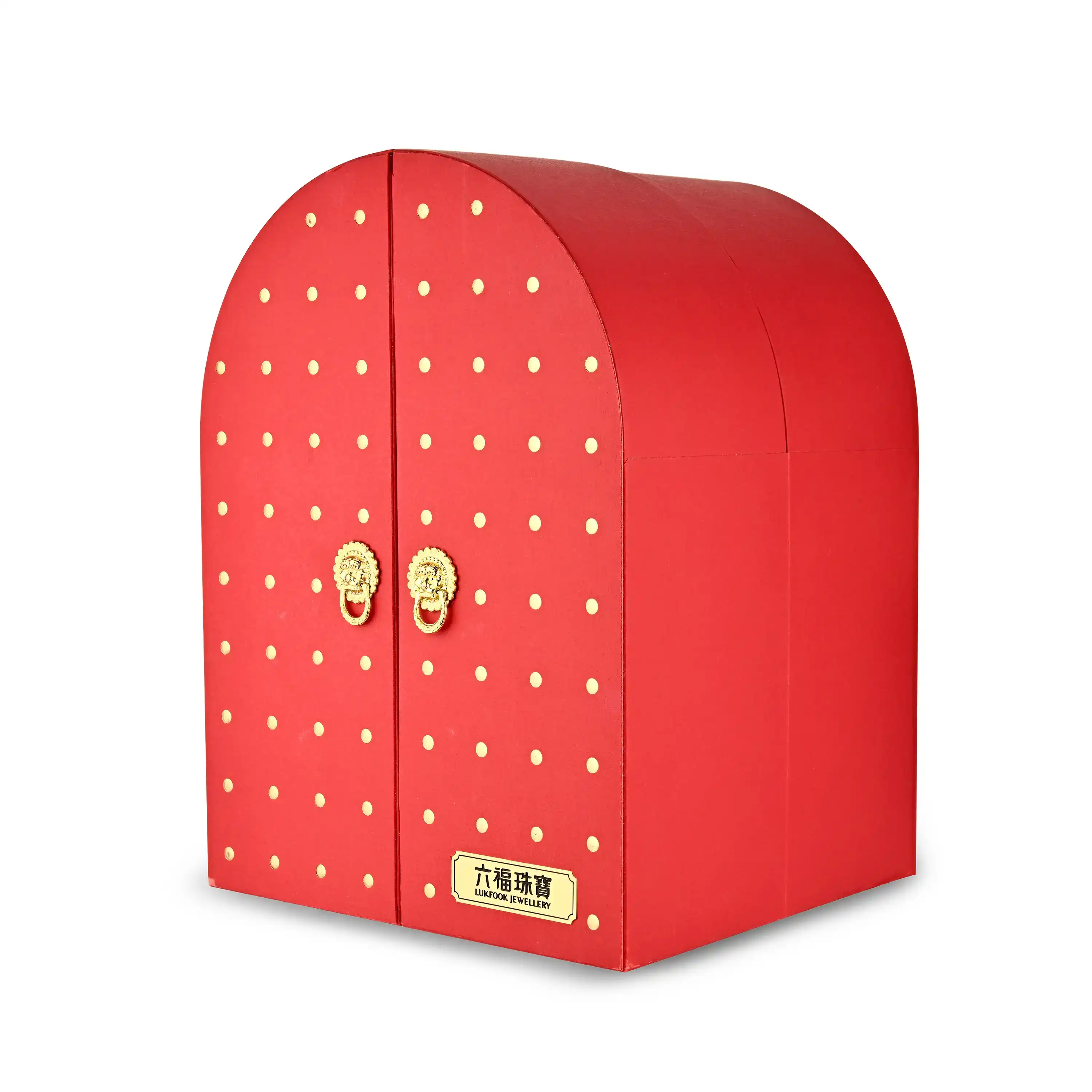 六福珠寶黃金工藝品 - “接福醒獅”999.9黃金工藝品