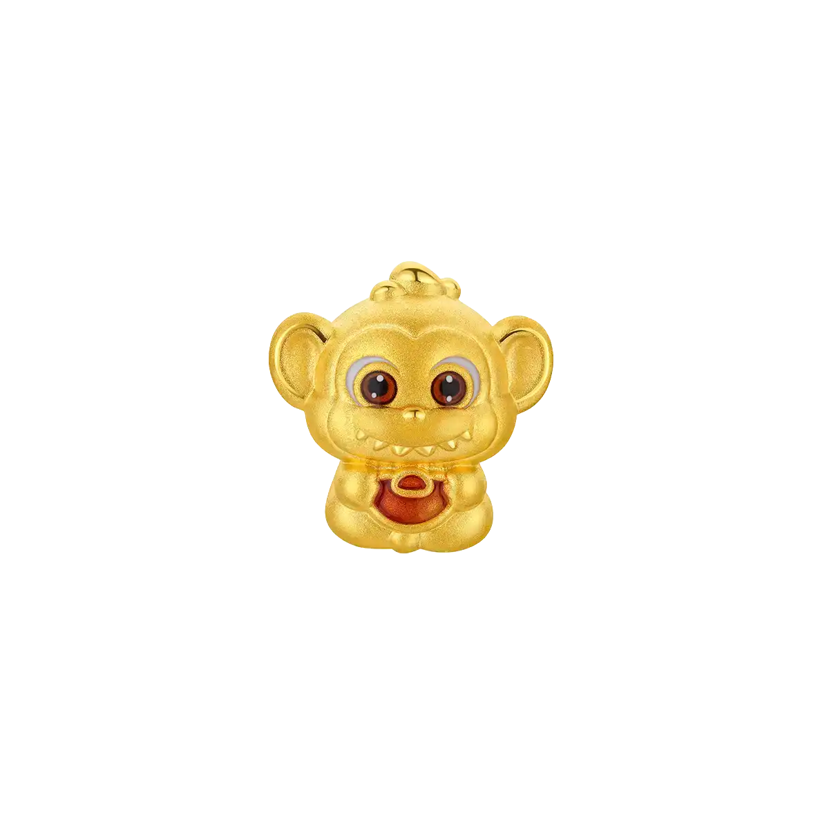 $t('六福珠寶')黃金串飾 - "奇趣萌牙-猴"十二生肖999足金串飾連手繩