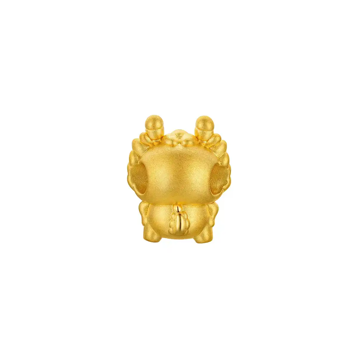 六福珠寶黃金串飾 - "奇趣萌牙-龍"十二生肖999足金串飾連手繩