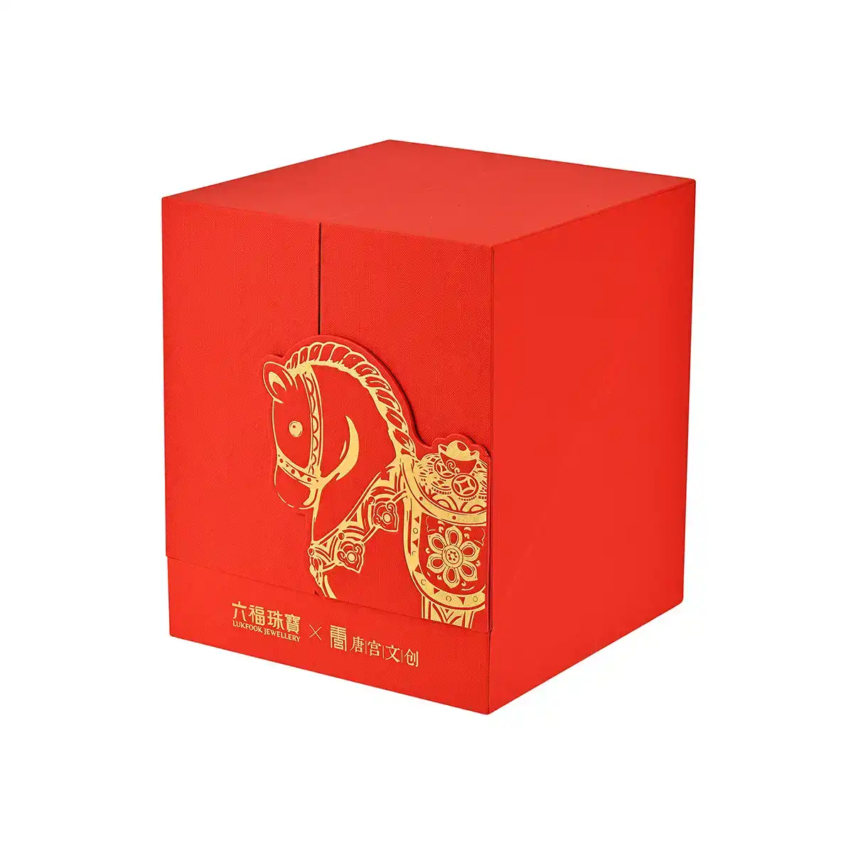 六福珠寶黃金工藝品 - “運轉墩墩馬”999.9黃金工藝品