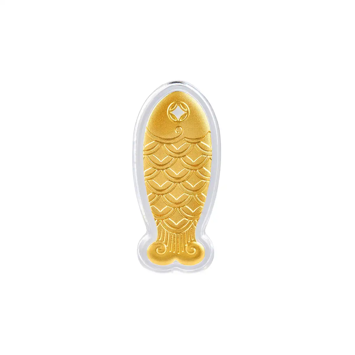 六福珠寶黃金金條 - "年年有餘"999.9黃金金條（可佩戴）