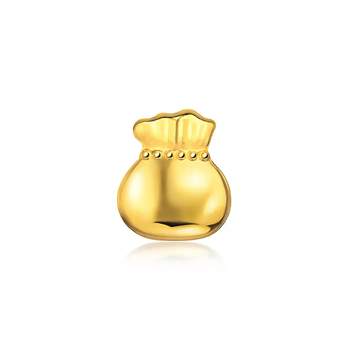 六福珠寶黃金金豆子 - "金福袋"999.9黃金福袋(3克)–附送木塞玻璃瓶