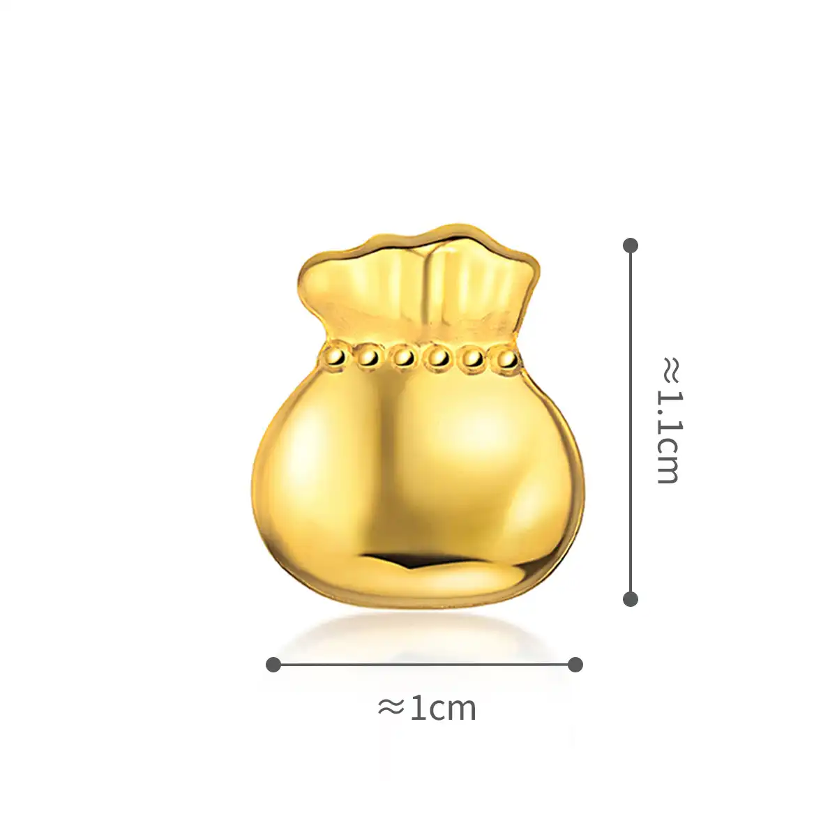 六福珠寶黃金金豆子 - "金福袋"999.9黃金福袋(5克)–附送木塞玻璃瓶