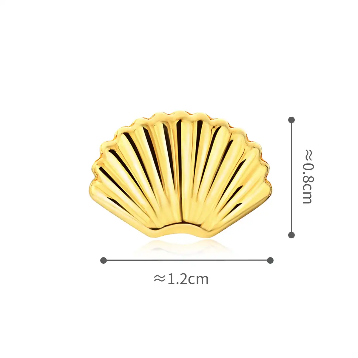 六福珠寶黃金金豆子 - "金貝殼"999.9黃金貝殼(5克)–附送木塞玻璃瓶