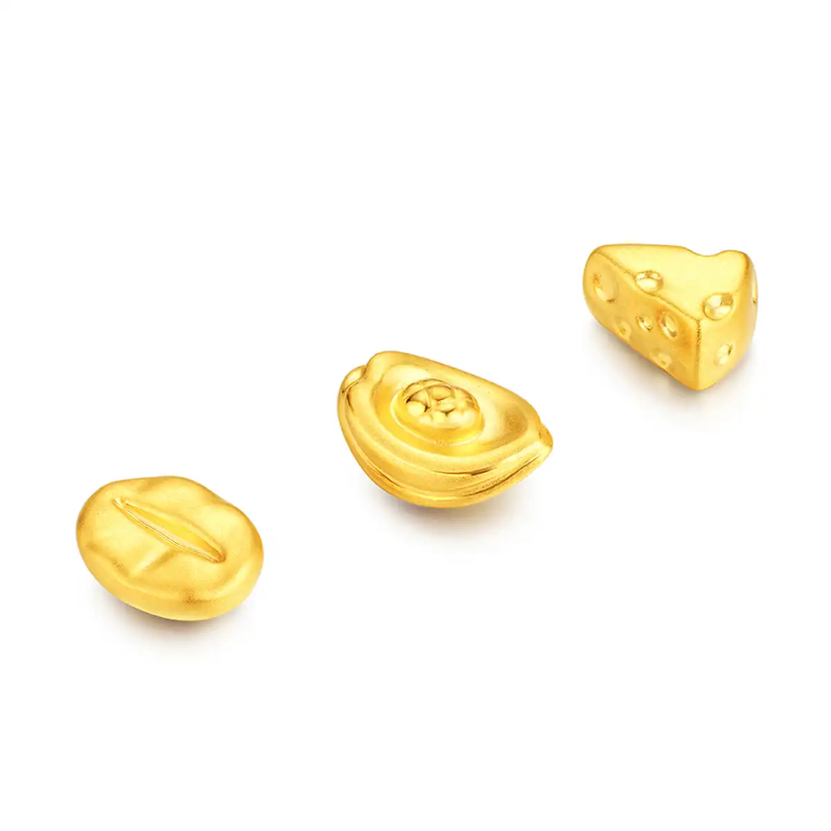 六福珠寶黃金金豆子 - "金芝士"999.9黃金芝士–附送木塞玻璃瓶