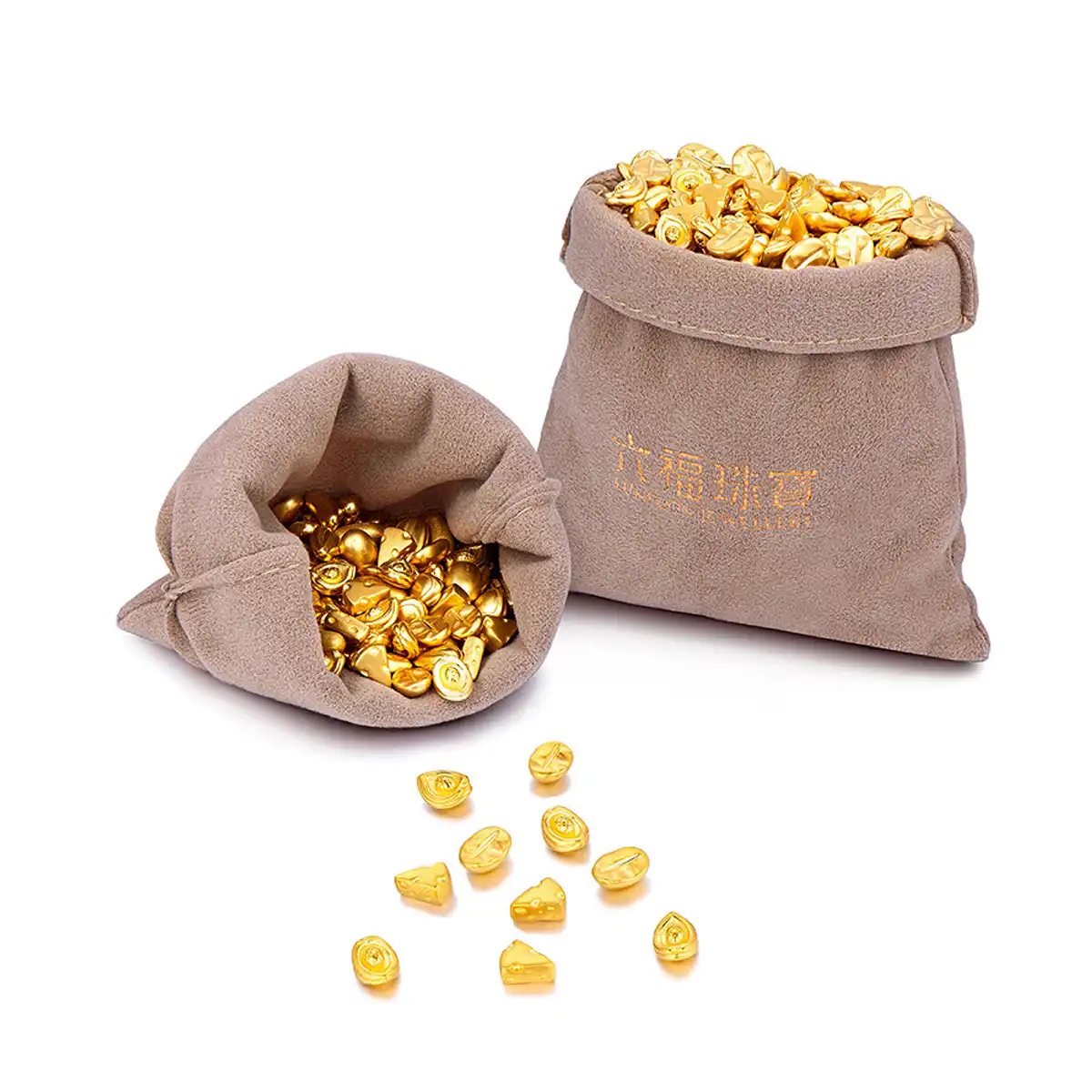 六福珠寶黃金金豆子 - "金芝士"999.9黃金芝士–附送木塞玻璃瓶