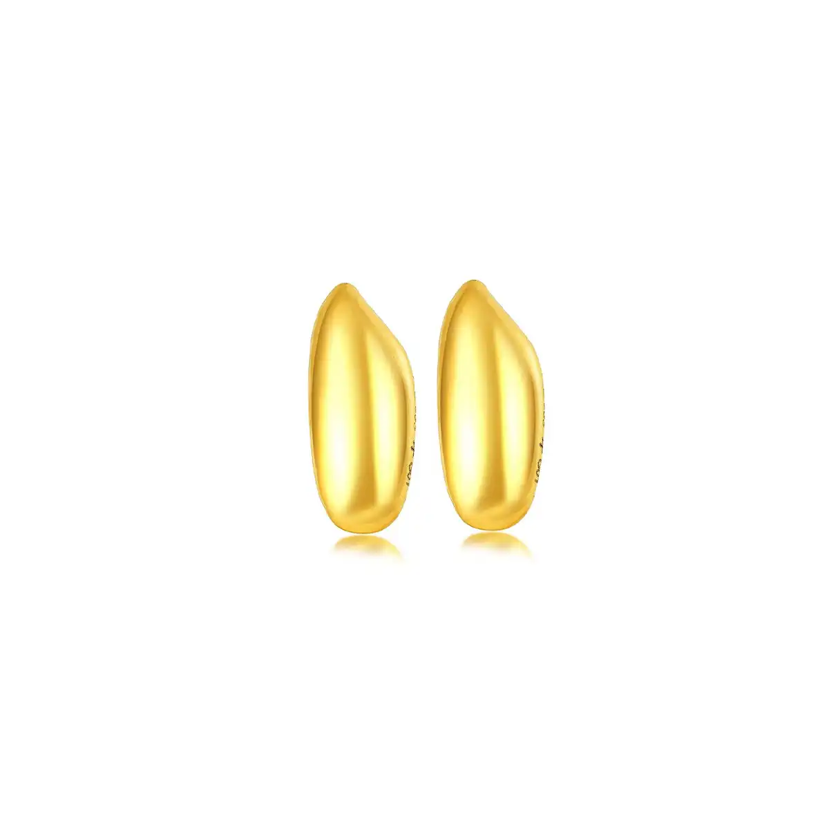 六福珠寶Gold Bean | 金豆子黃金金豆子 - "金大米"999.9黃金光面大米套裝(2粒)–附送木塞玻璃瓶