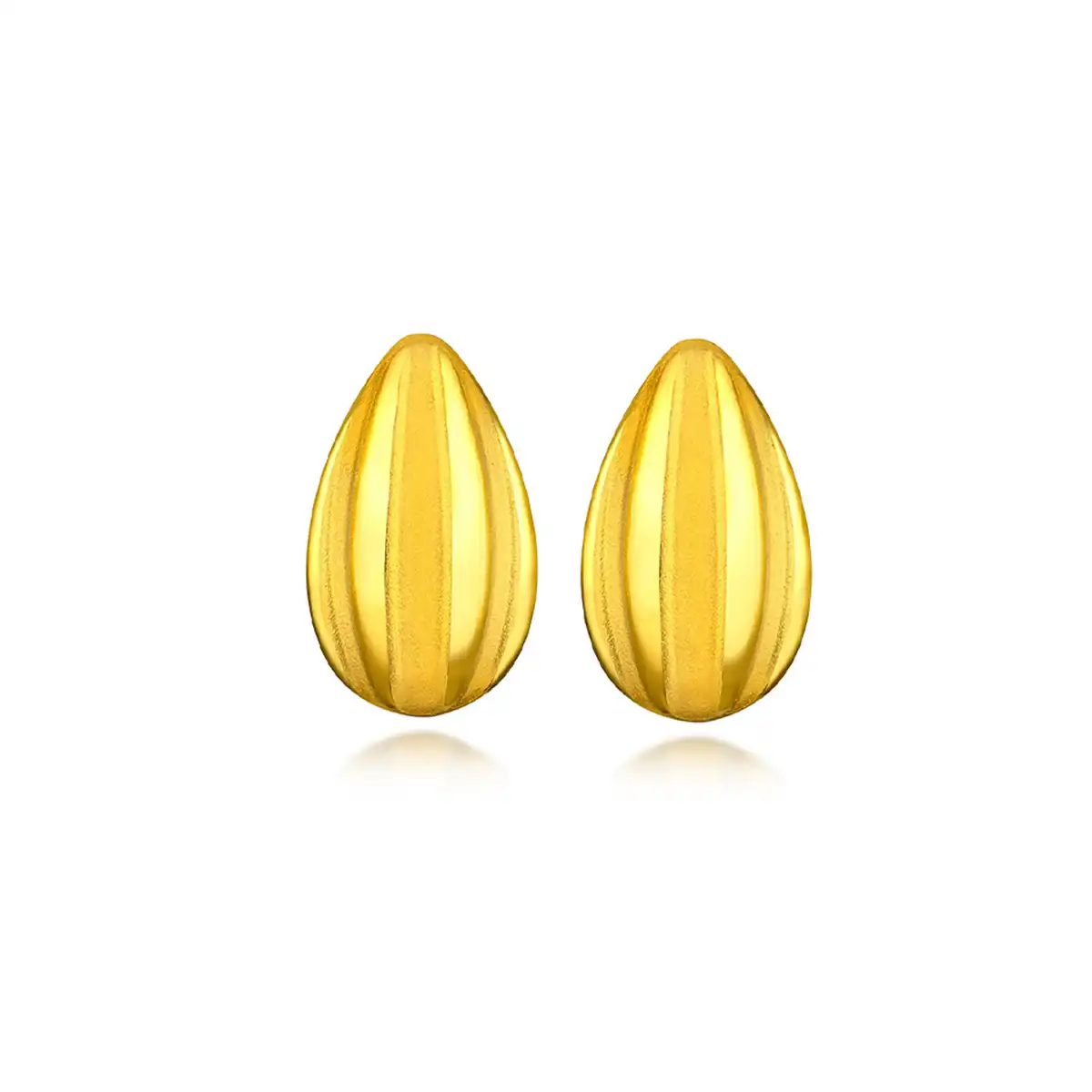 $t('六福珠寶')黃金金豆子 - "金瓜子"999.9黃金瓜子套裝(2粒)–附送木塞玻璃瓶