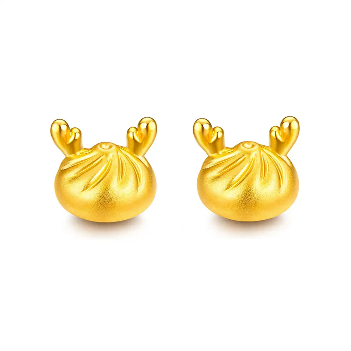 六福珠寶黃金金豆子 - "金小龍包"999足金小龍包套裝(2粒)–附送木塞玻璃瓶