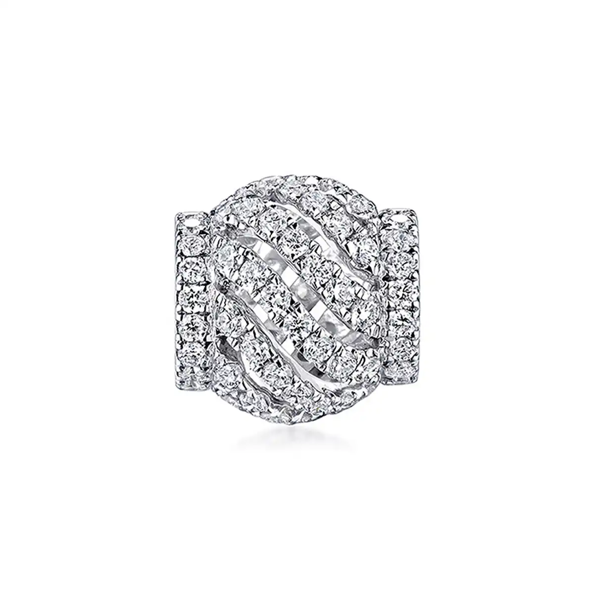 $t('六福珠寶')18K金串饰 - "波光粼粼"18K金(白色)钻石串饰