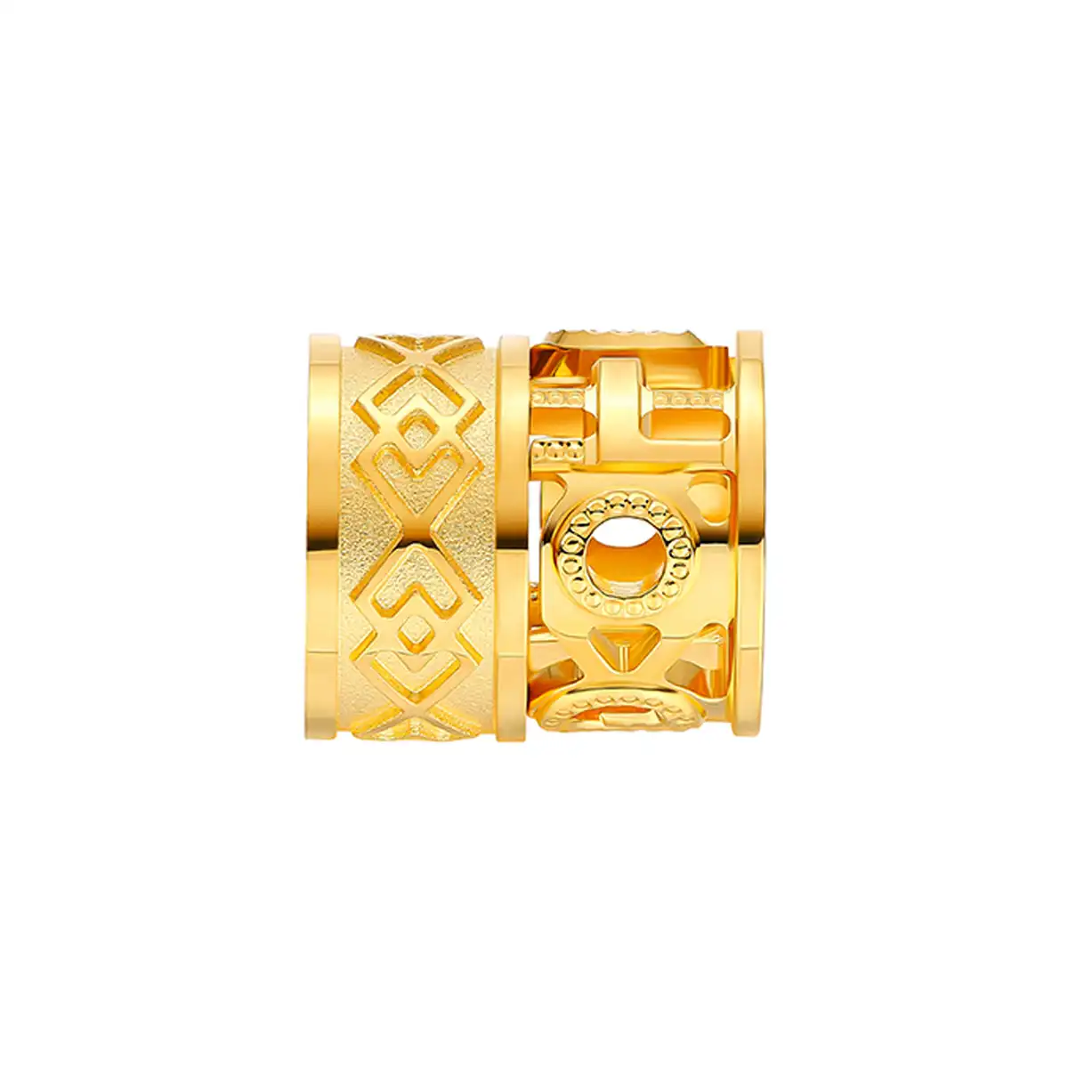 六福珠寶黃金串飾 - "囍愛時刻"990黃金串飾連手繩