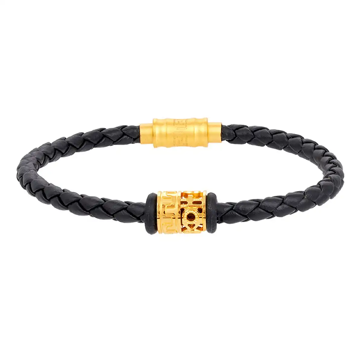 六福珠寶黃金串飾 - "囍愛時刻"990黃金串飾連手繩