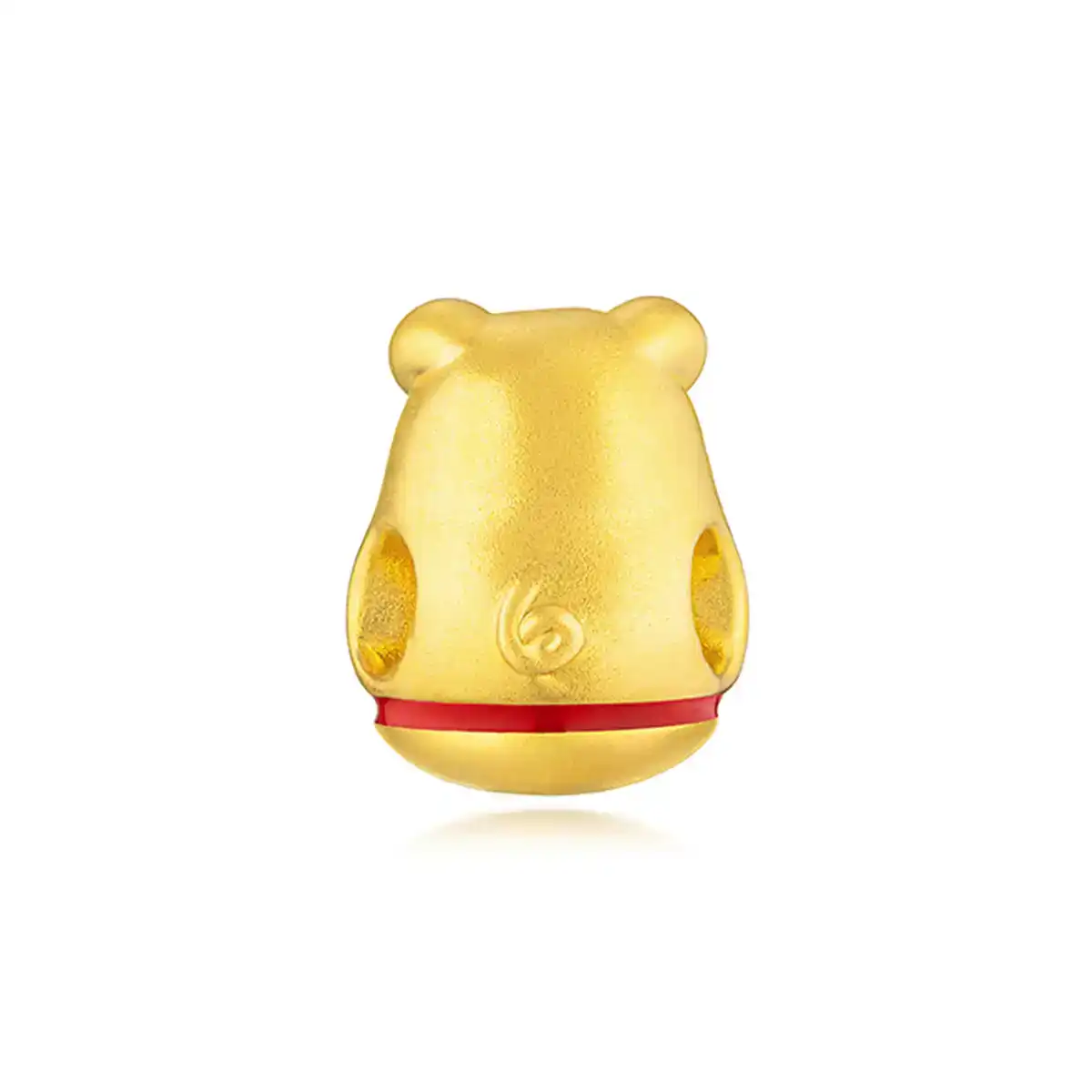 六福珠寶黃金串飾 - "不倒一族"十二生肖999足金串飾連手繩-"富貴豬"(硬金工藝)