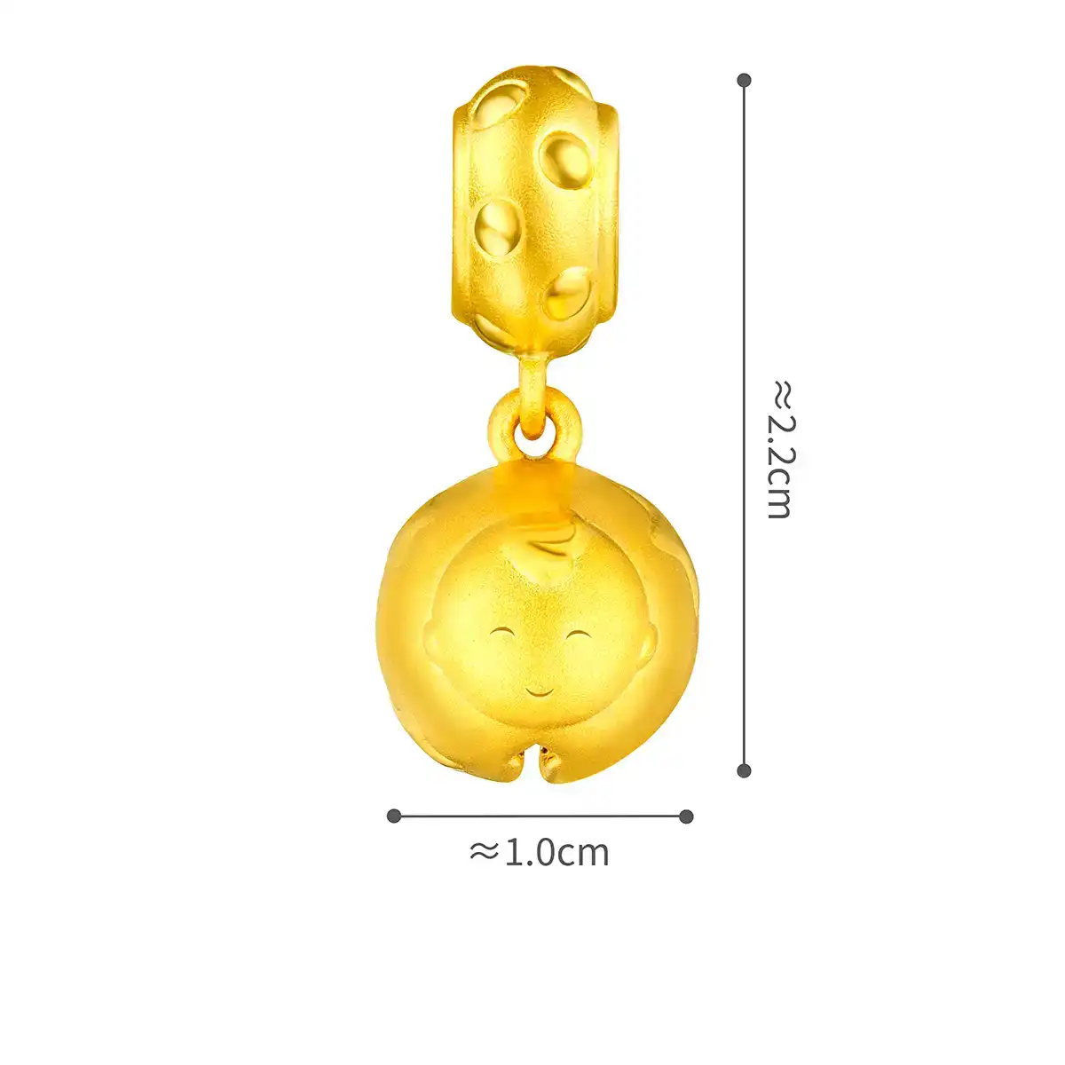 六福珠寶黃金串飾 - "嘉嘉鈴鐺"999足金串飾
