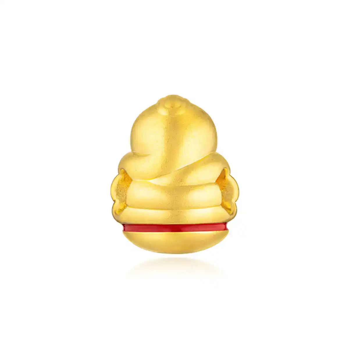 六福珠寶黄金串饰 - "不倒一族"十二生肖999足金串饰连手绳-"贵气蛇"(硬金工艺)