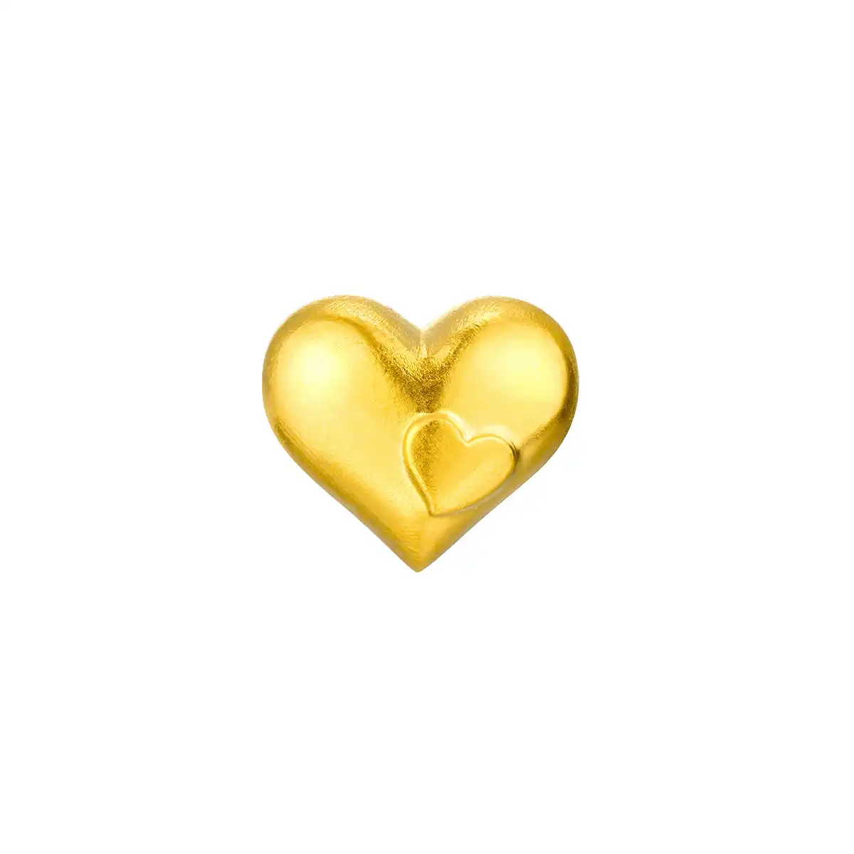 六福珠寶黃金金豆子 - “愛心金豆”999.9黃金(1克)–附送木塞玻璃瓶