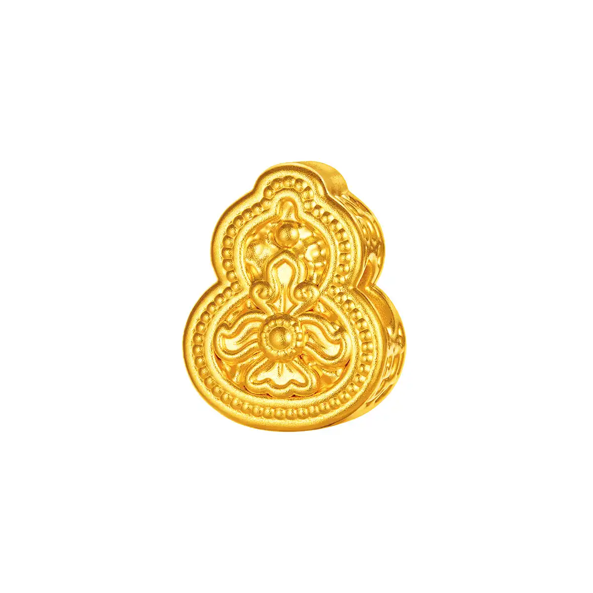 六福珠寶黃金串飾 - “富貴葫蘆”999足金鑽石串飾