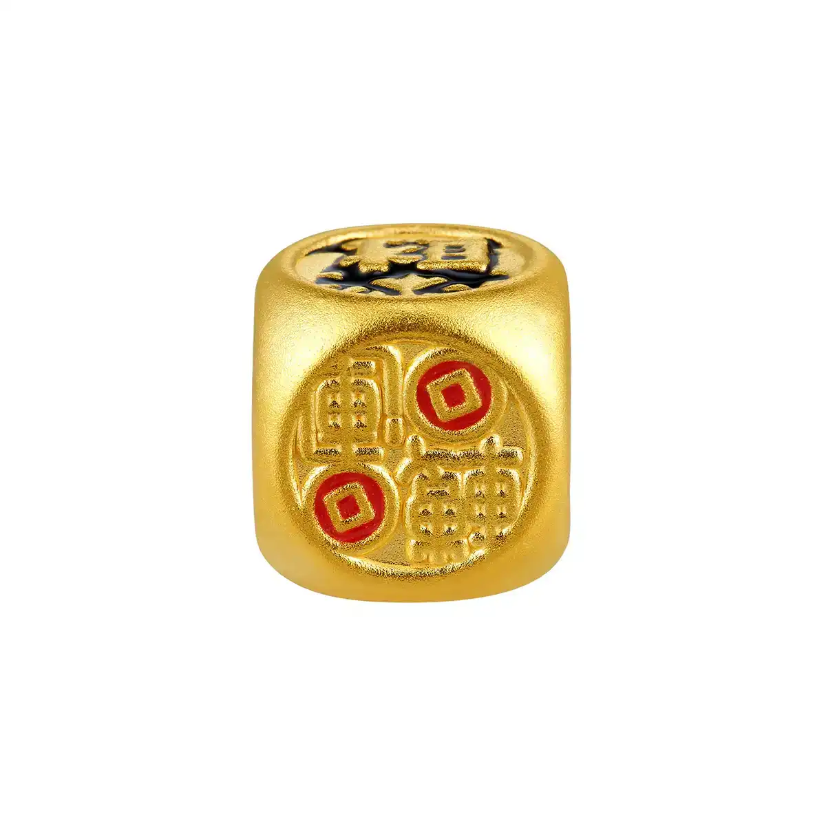 $t('六福珠寶')黃金串飾 - "八方來財"轉運珠999足金鎏彩串飾