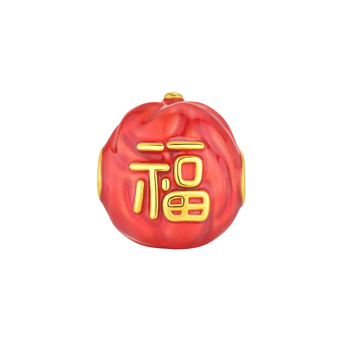 六福珠寶黃金串飾 - 「棗」日享福999足金串飾(趣味Max版)