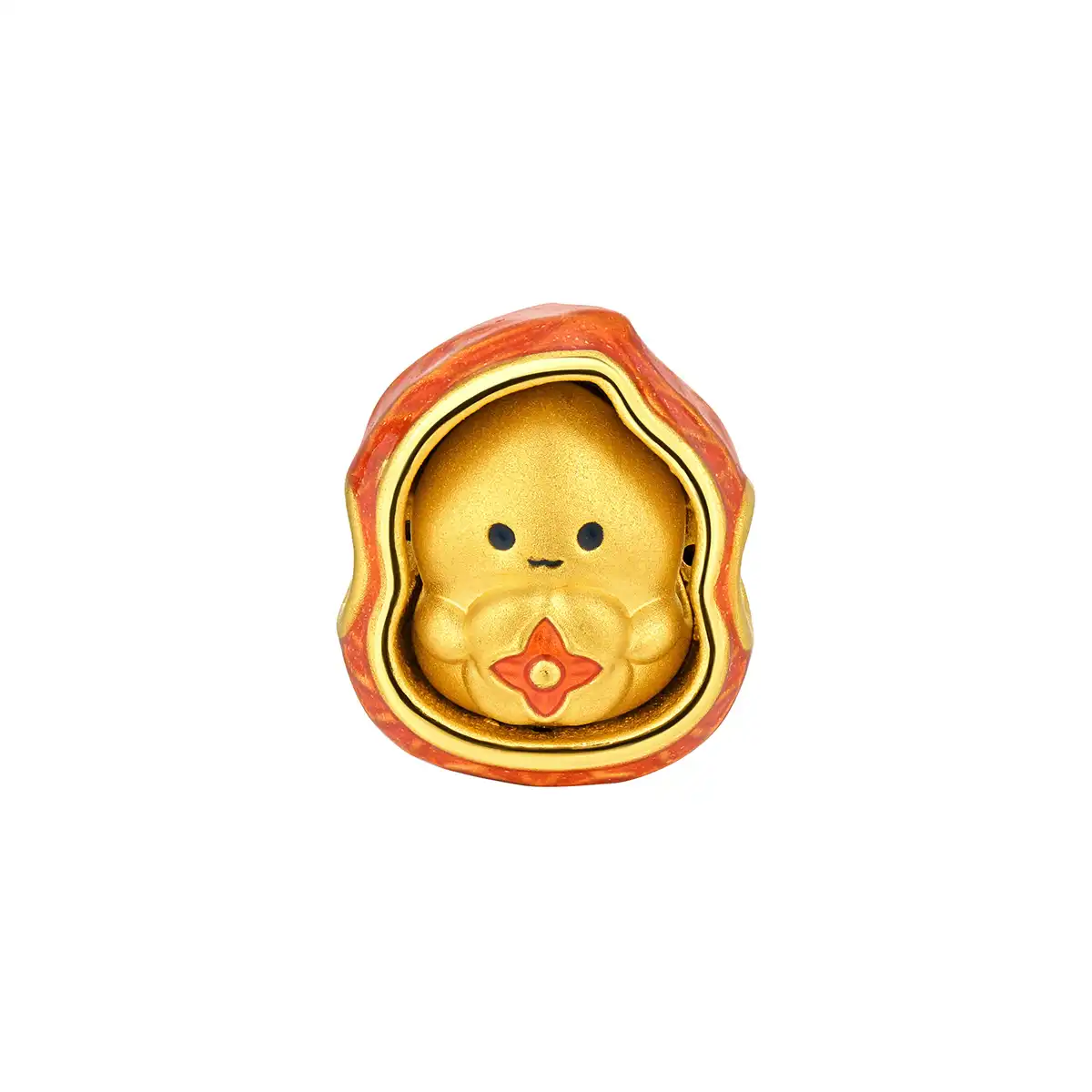 六福珠宝黄金串饰 - 好事「花生」999足金串饰连手绳(趣味Max版)