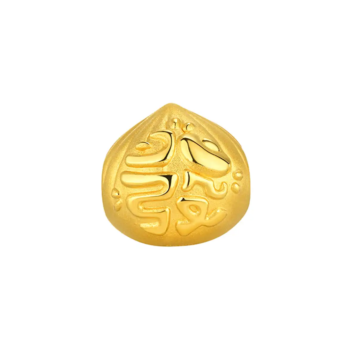 六福珠寶黃金串飾 - 「栗」刻富999足金串飾連手繩(趣味Max版)