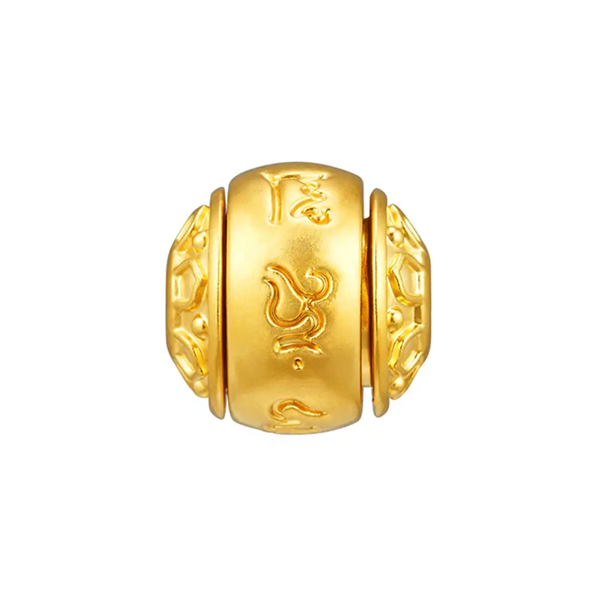 六福珠宝黄金串饰 - “六字真言”时来运转999足金串饰