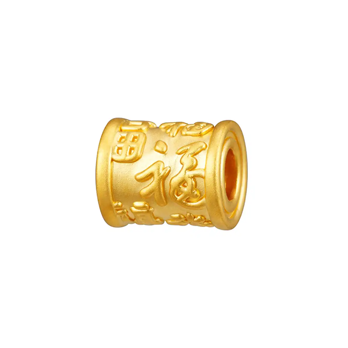 六福珠寶黃金串飾 - “一順百福”999足金串飾