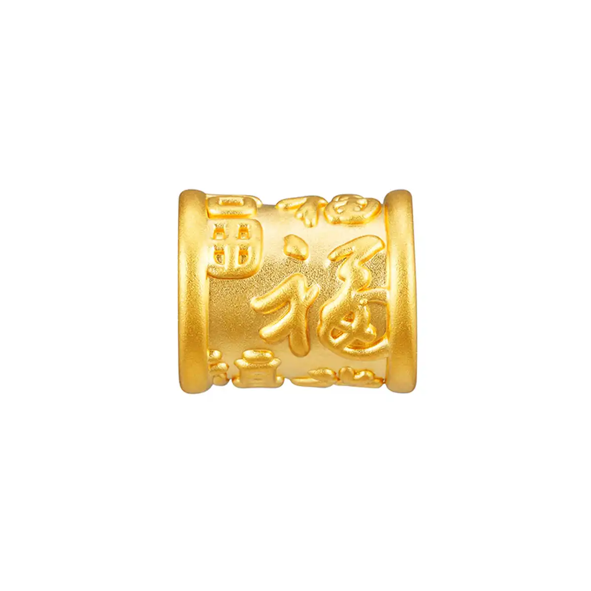 六福珠寶黃金串飾 - “一順百福”999足金串飾