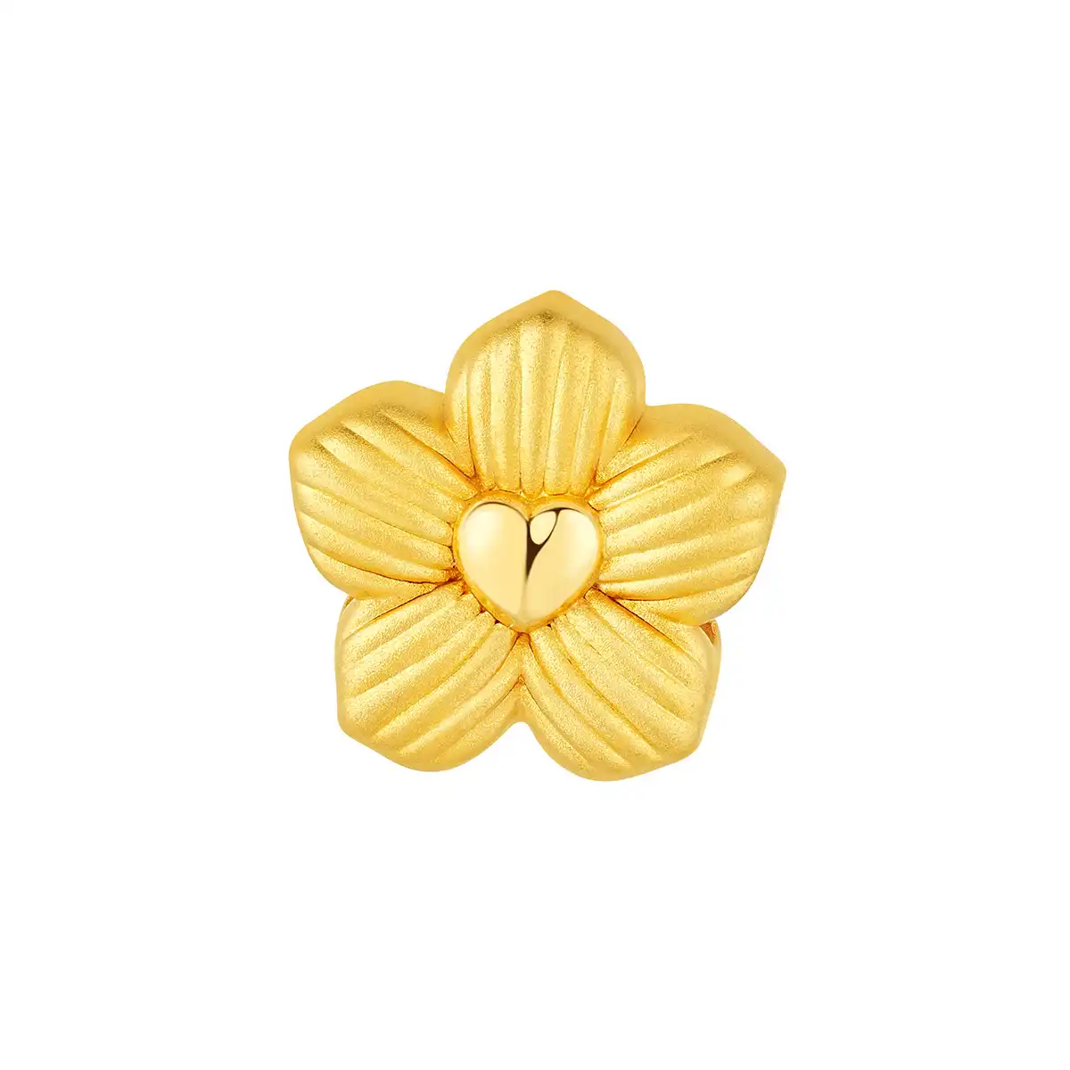 六福珠宝黄金串饰 - 十二生肖“萌虎花”999足金串饰连手绳 (微硬金工艺)
