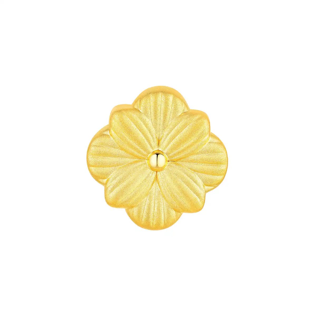 六福珠宝黄金串饰 - 十二生肖“吉羊花”999足金串饰连手绳 (微硬金工艺)