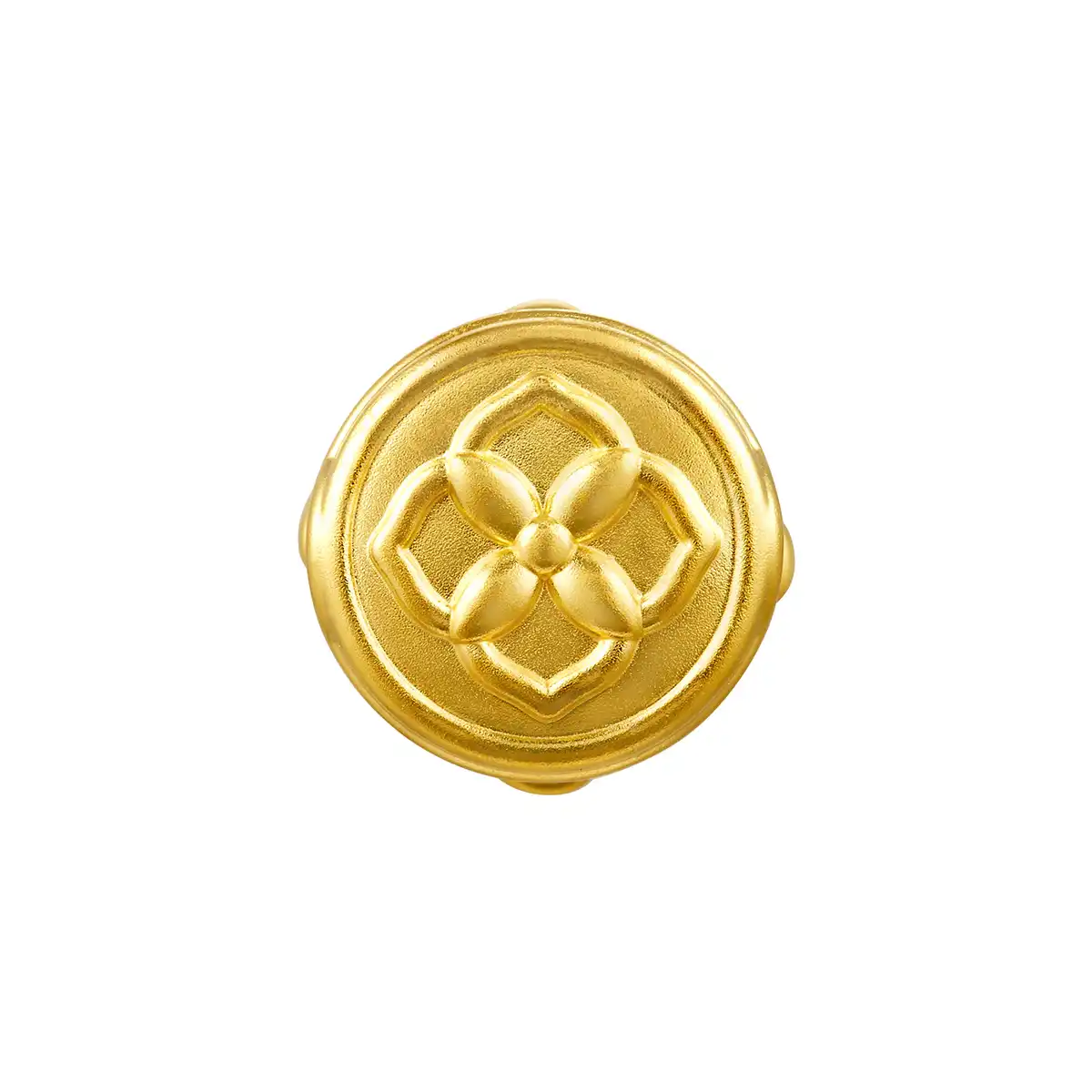 六福珠寶黃金串飾 - “花絲四葉草”999足金串飾