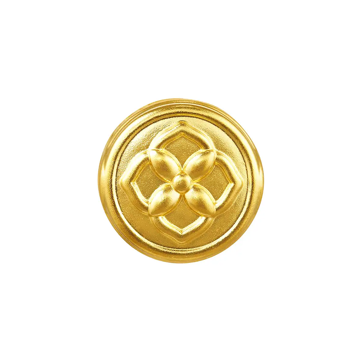 六福珠寶黃金串飾 - “花絲八角星”999足金串飾