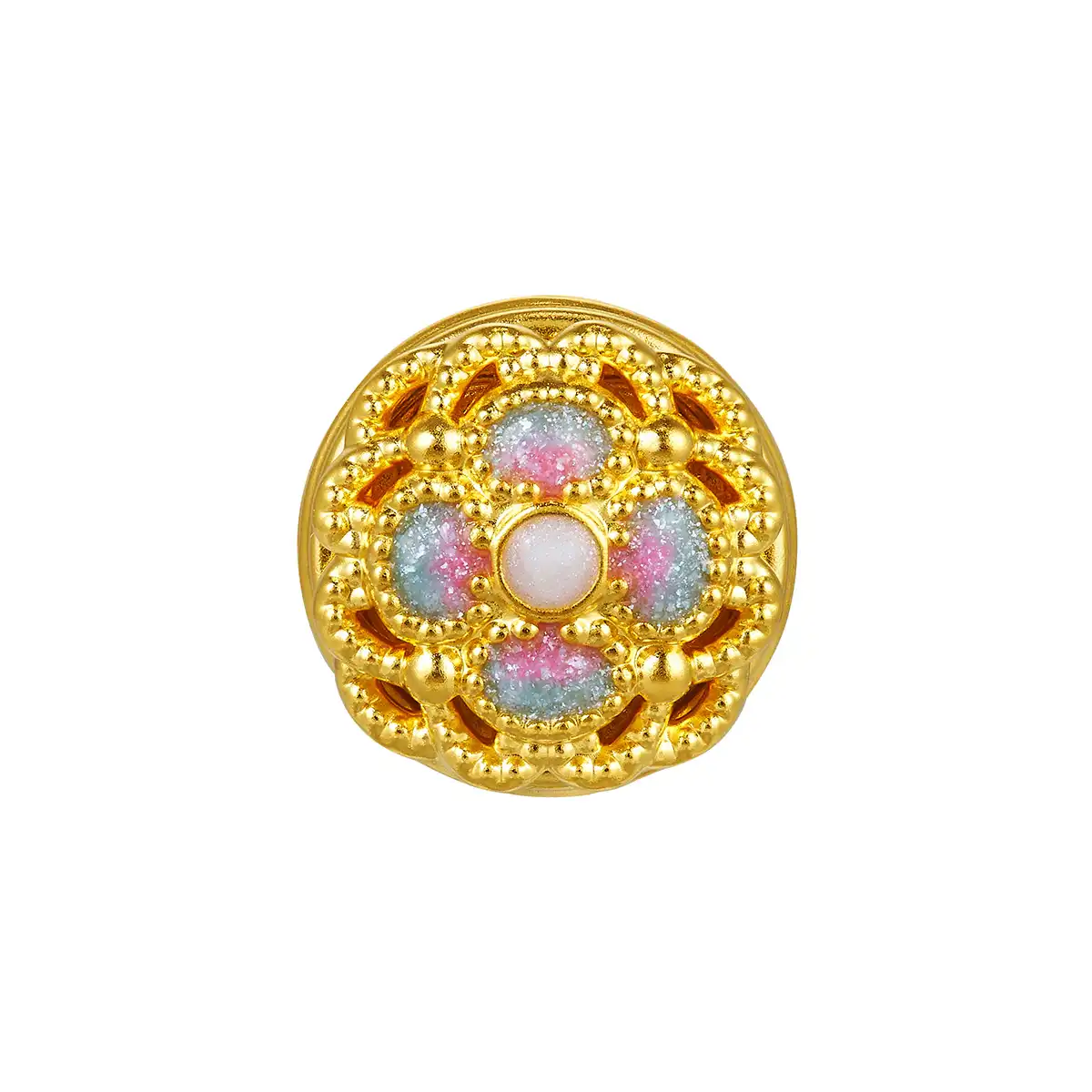 六福珠寶黃金串飾 - “花絲如意”999足金串飾