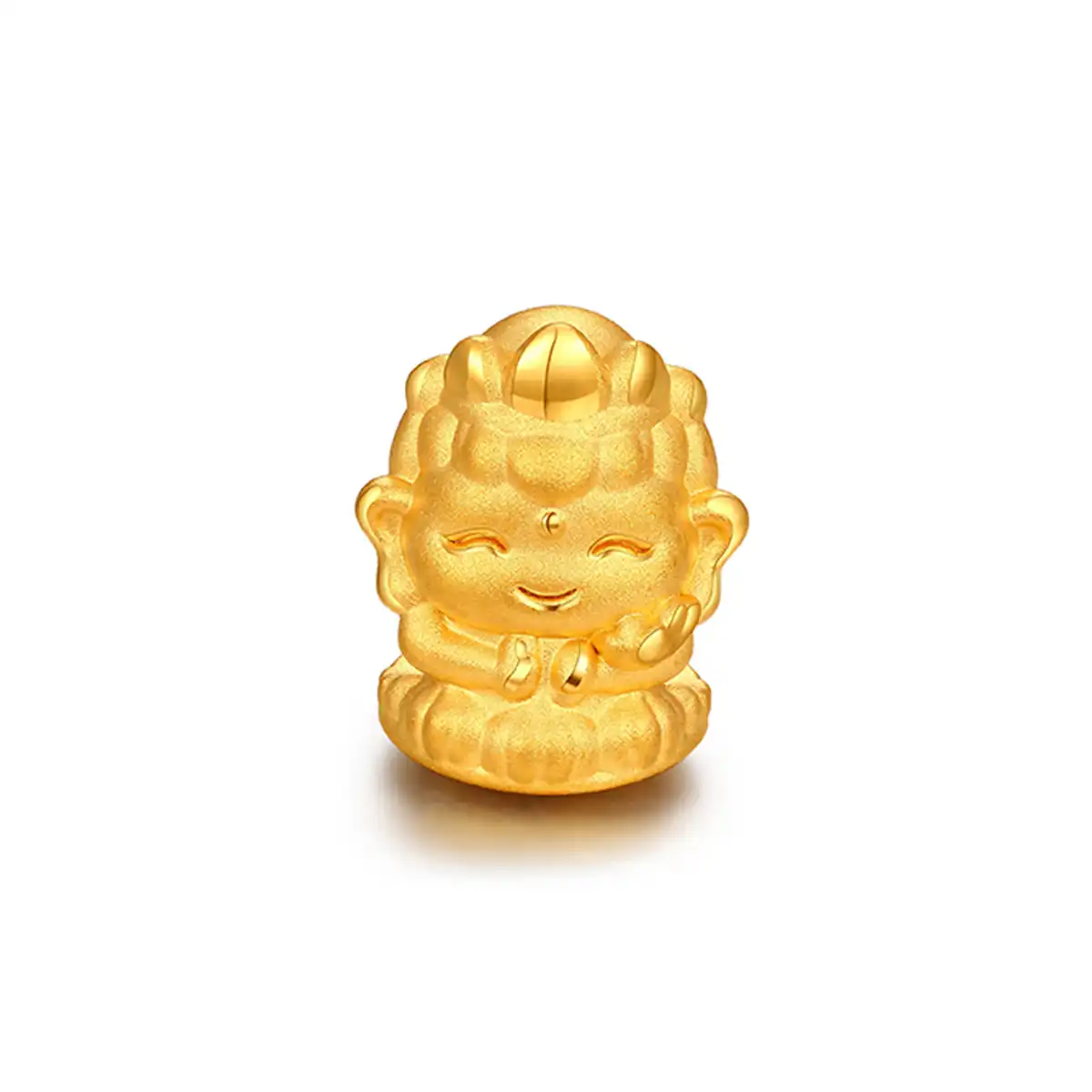 六福珠宝黄金串饰 - “虚空藏菩萨守护佛”999足金串饰连手绳