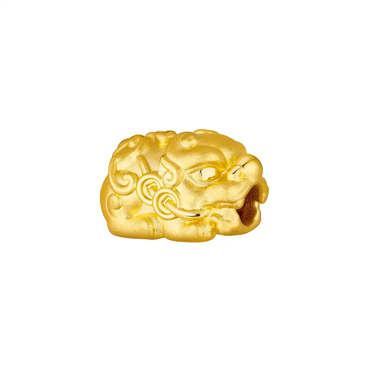 六福珠寶黃金串飾 - "添財貔貅"999足金串飾連手繩(微硬金工藝)