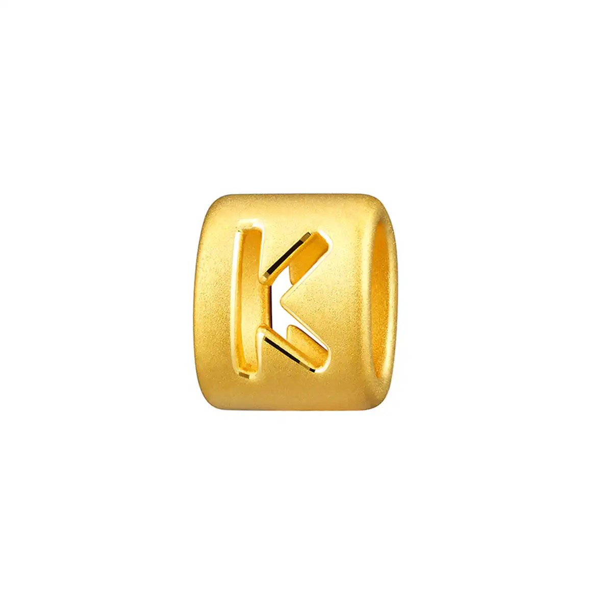 六福珠宝黄金串饰 - “K”英文字母999足金串饰