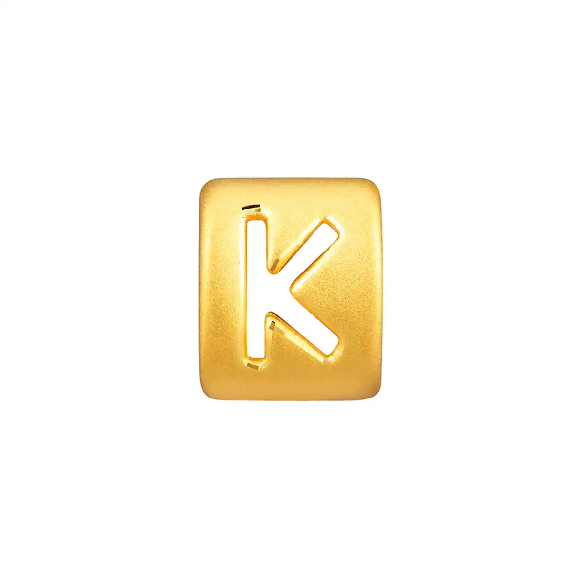 六福珠宝黄金串饰 - “K”英文字母999足金串饰