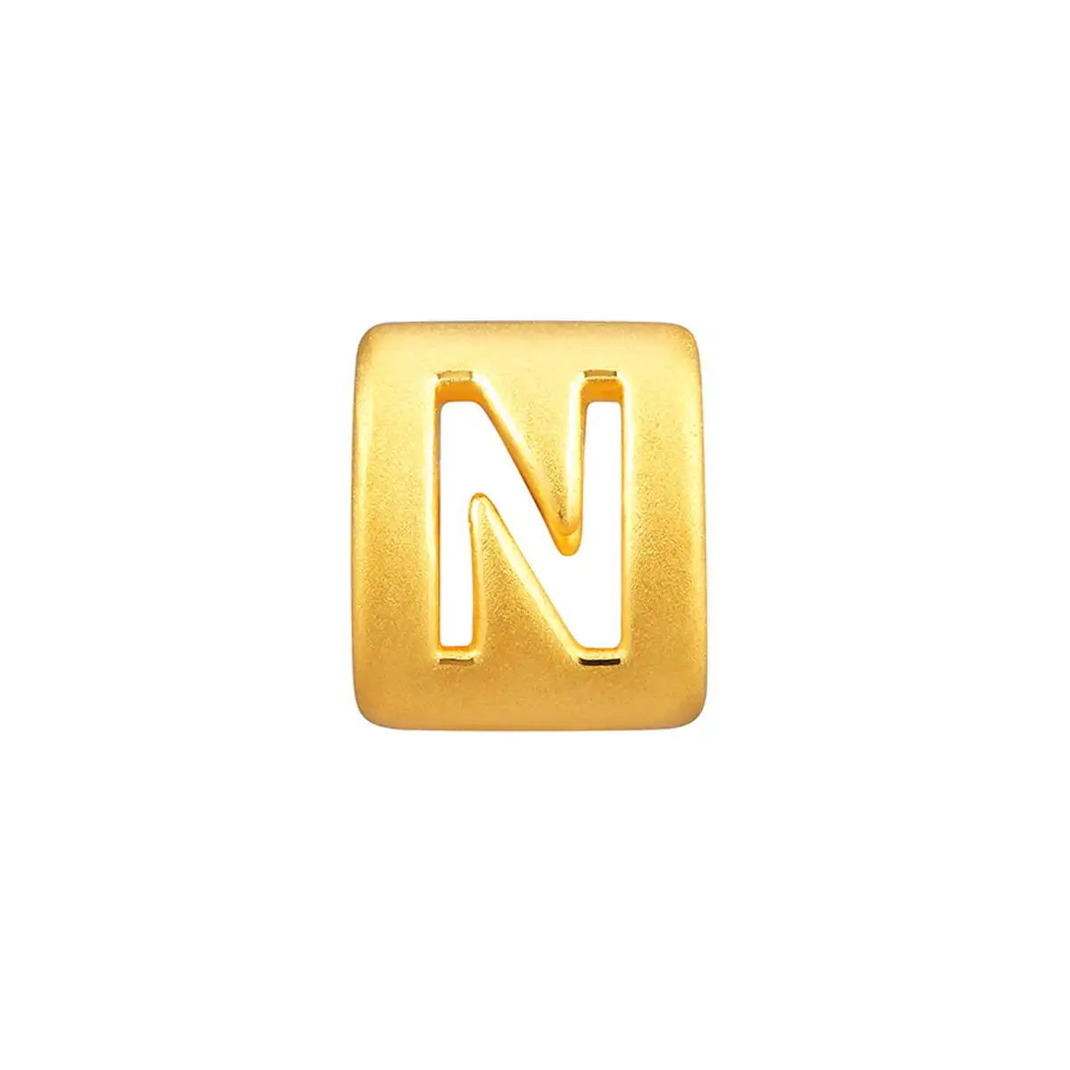 六福珠寶黃金串飾 - “N”英文字母999足金串飾