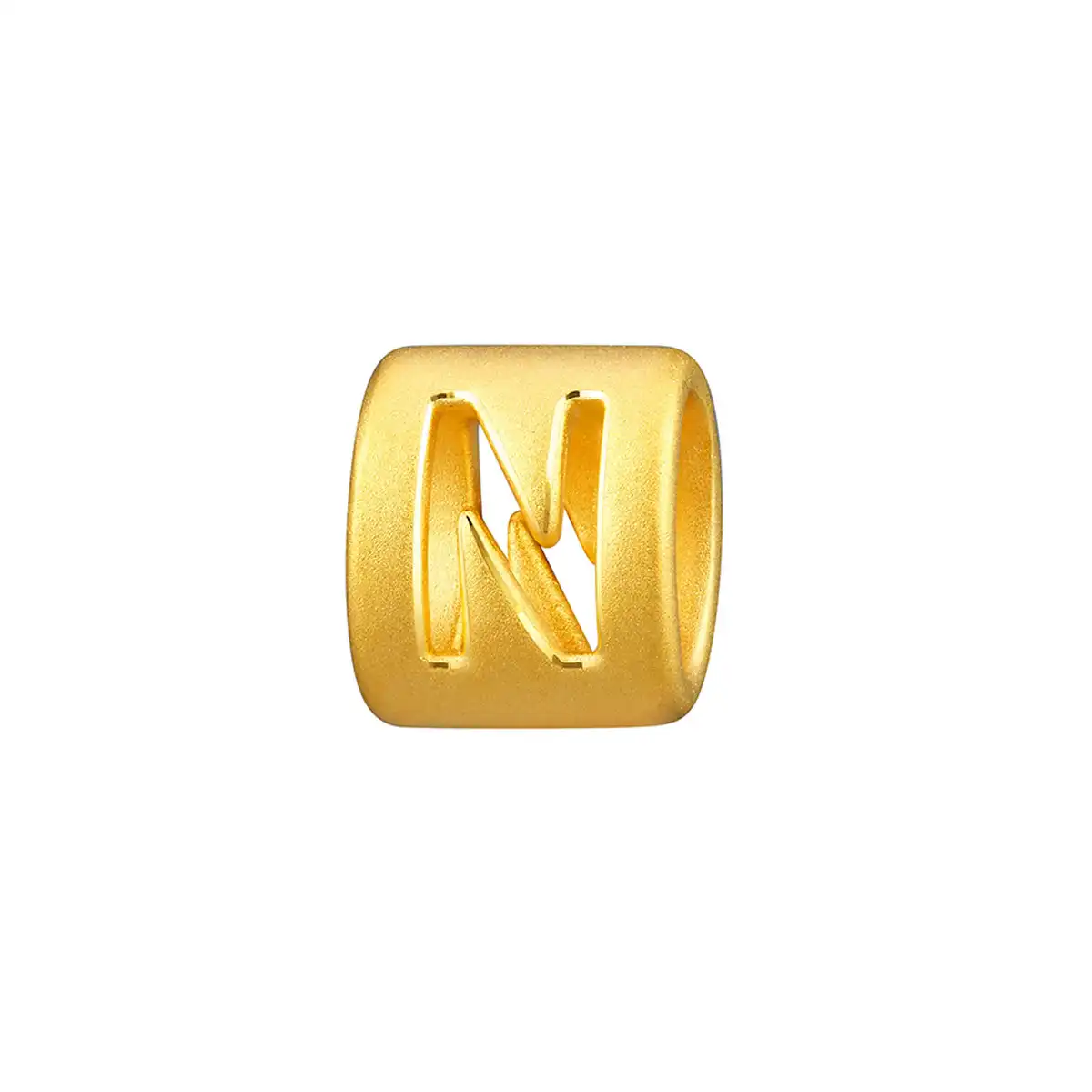 六福珠寶黃金串飾 - “N”英文字母999足金串飾