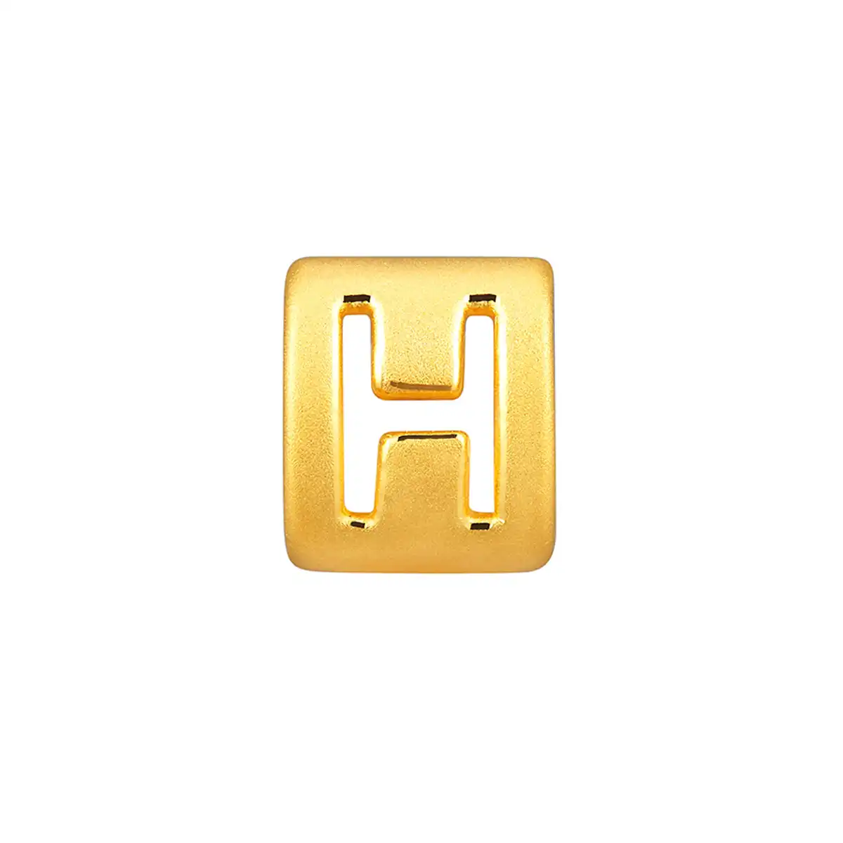 六福珠寶黃金串飾 - “H”英文字母999足金串飾