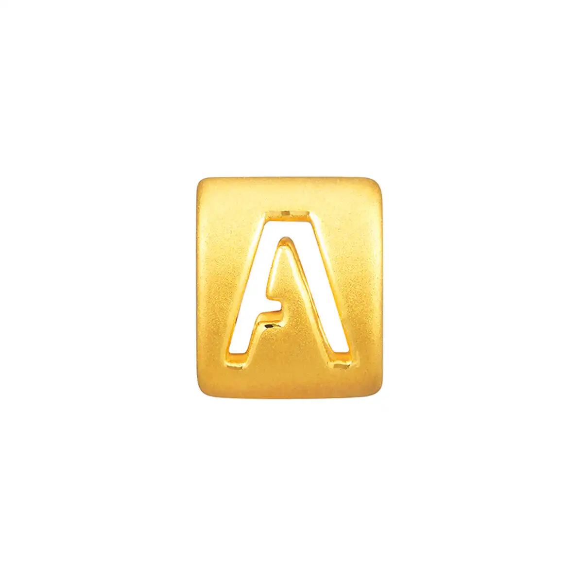 六福珠寶黃金串飾 - “A”英文字母999足金串飾