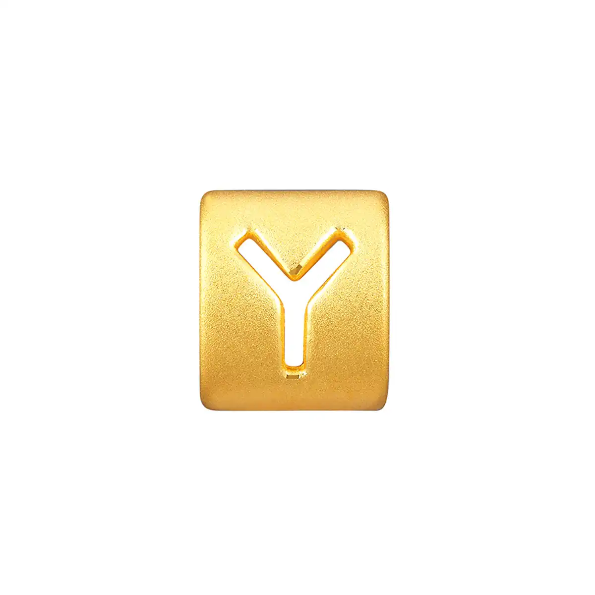 六福珠宝黄金串饰 - “Y”英文字母999足金串饰